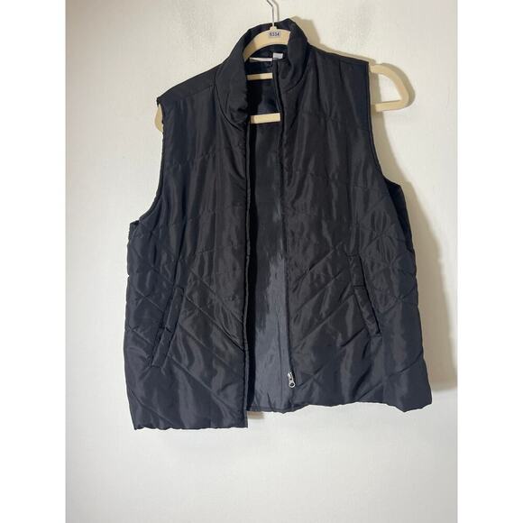 Kim Rogers Jackets & Blazers - Kim Rogers Black Puff Vest Plus Large